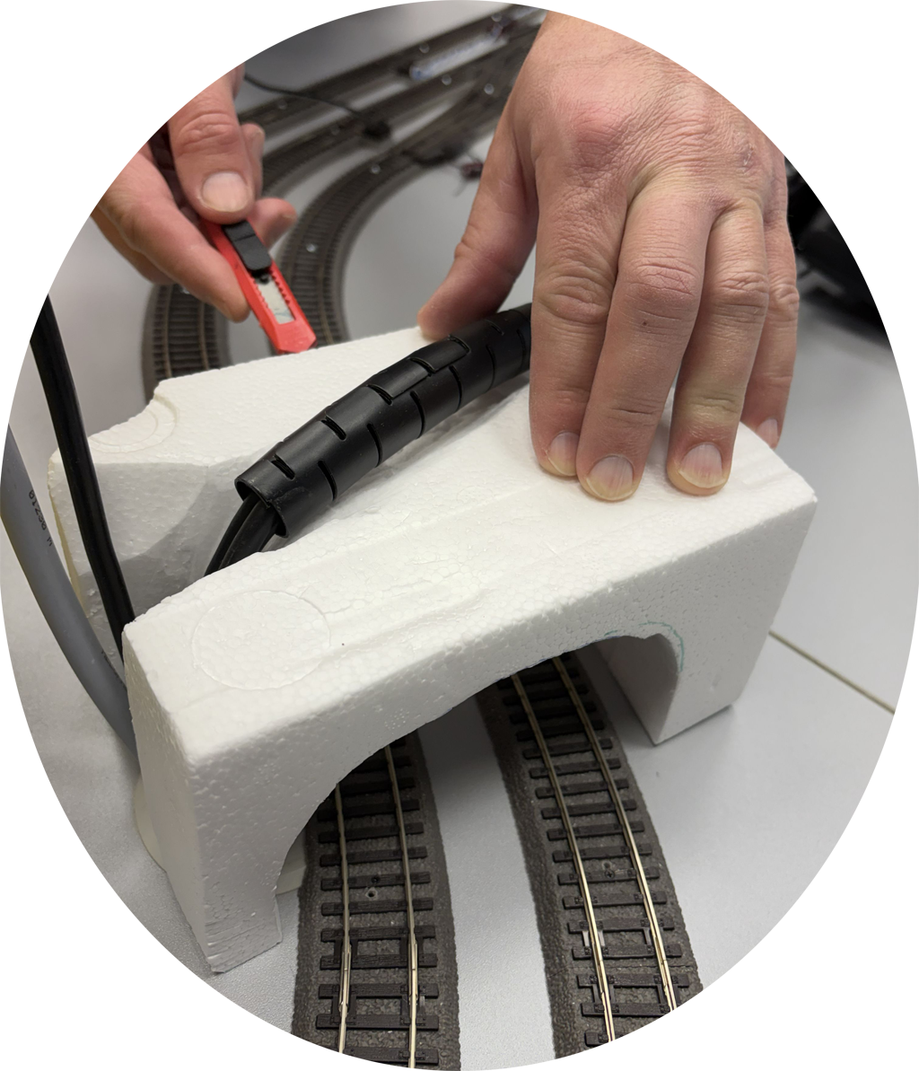 První maketa tunelu