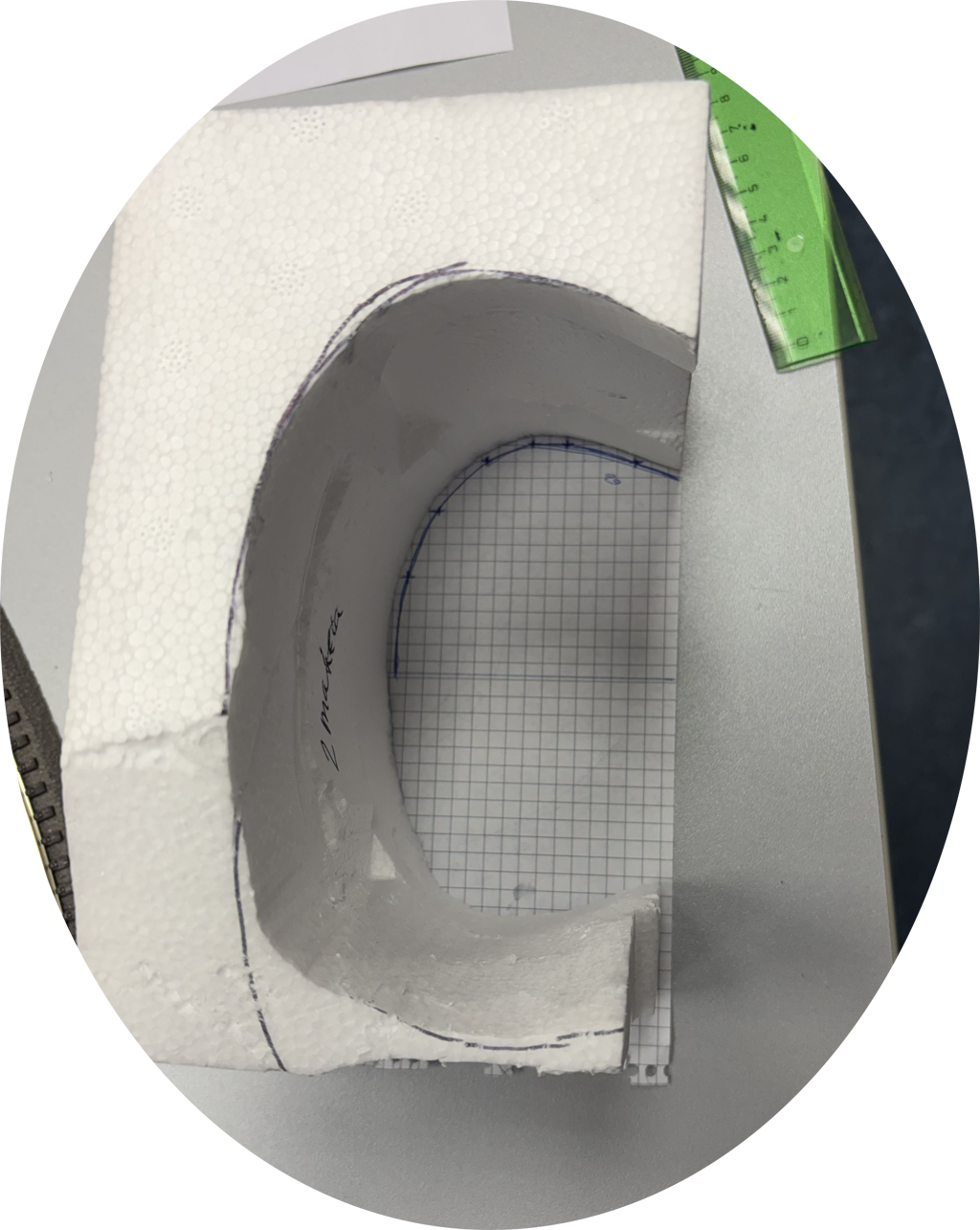 Zakreslení tunelového oblouku